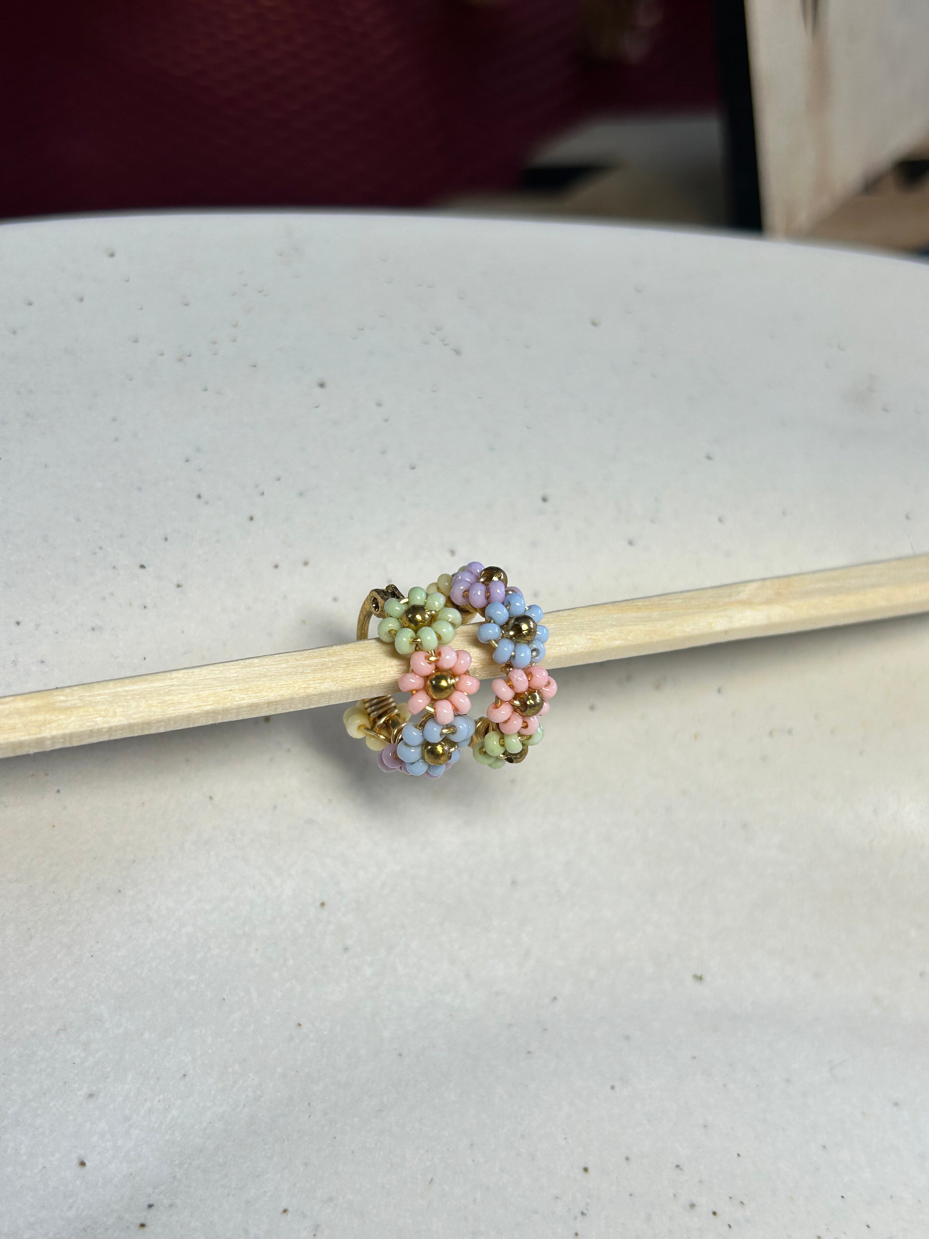 Arracadas mini Chapa de Oro