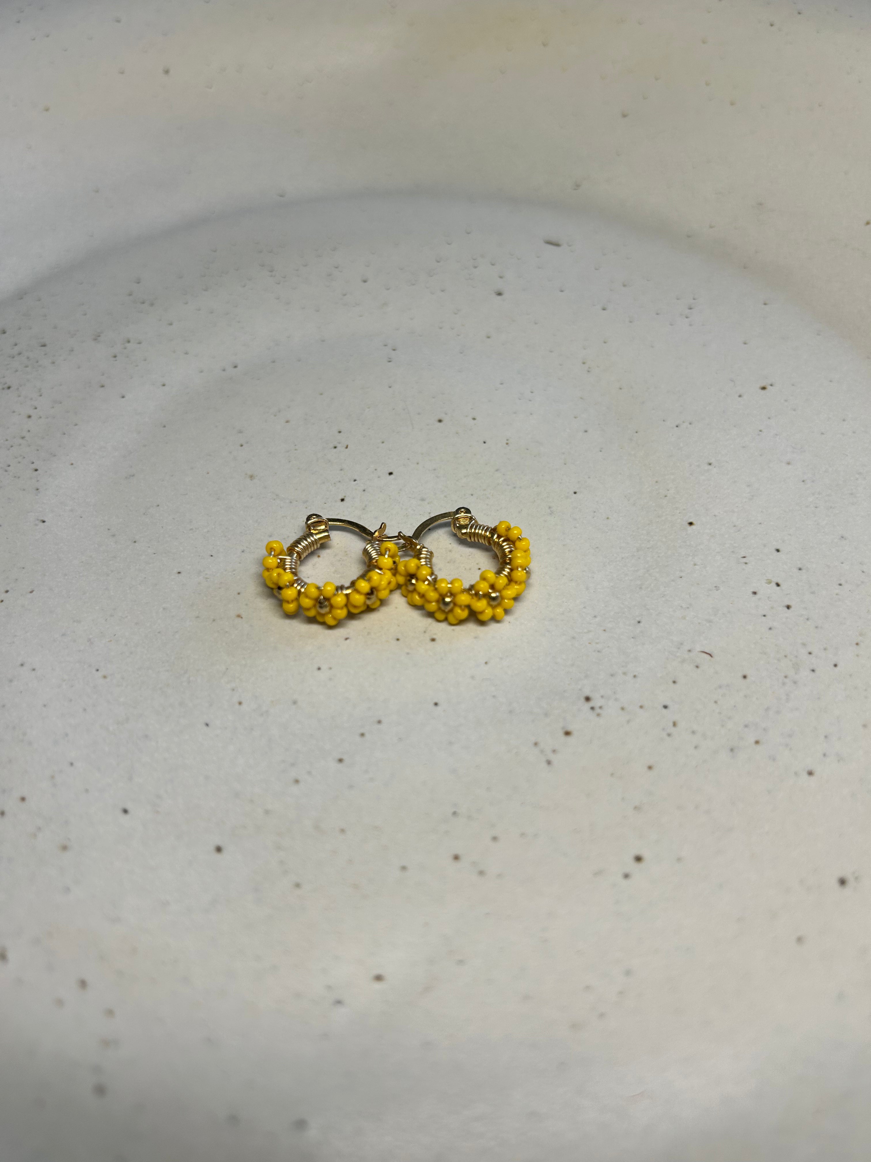 Arracadas mini Chapa de Oro