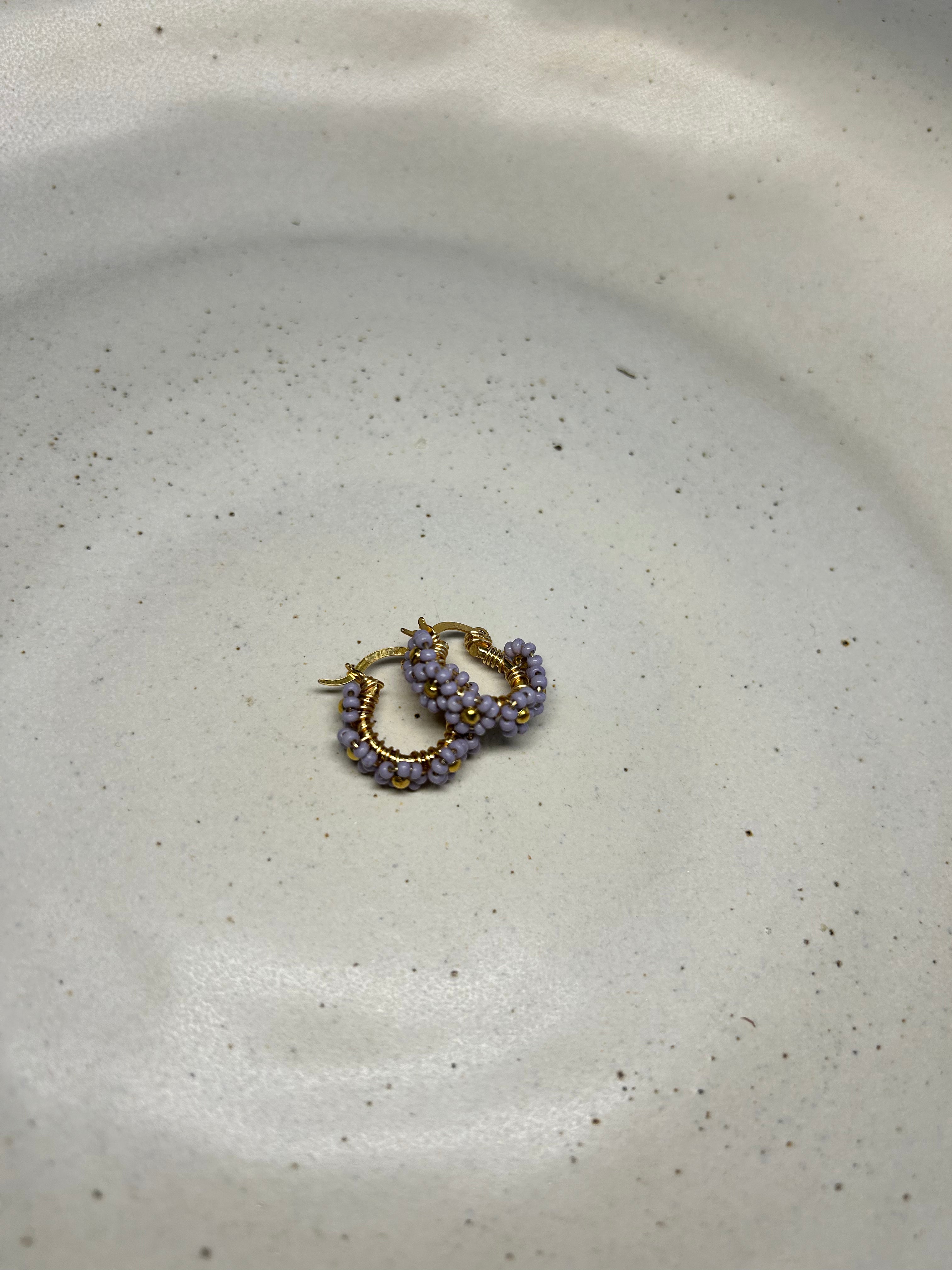 Arracadas mini Chapa de Oro